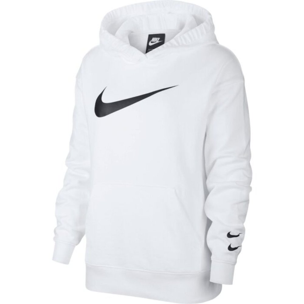 Women's Nike NSW Swoosh Sweatshirt Hoodie (XL)(White)